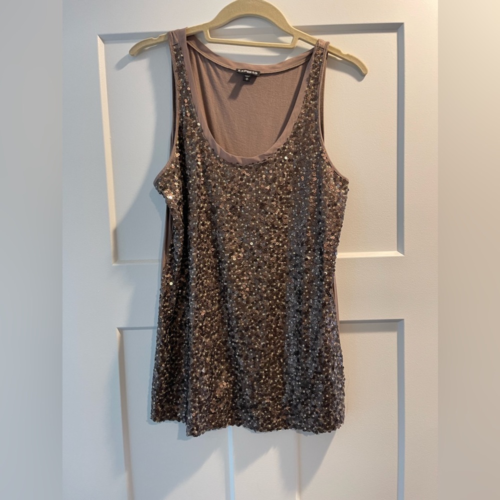 Medium, brown Express tank top